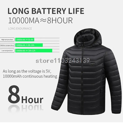 Vexaroa USB Electric Heated Jacket – Men & Women Winter Coat