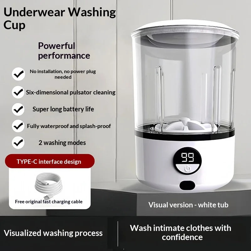 Vexaroa Mini 2L Portable LED Washing Machine product image 1