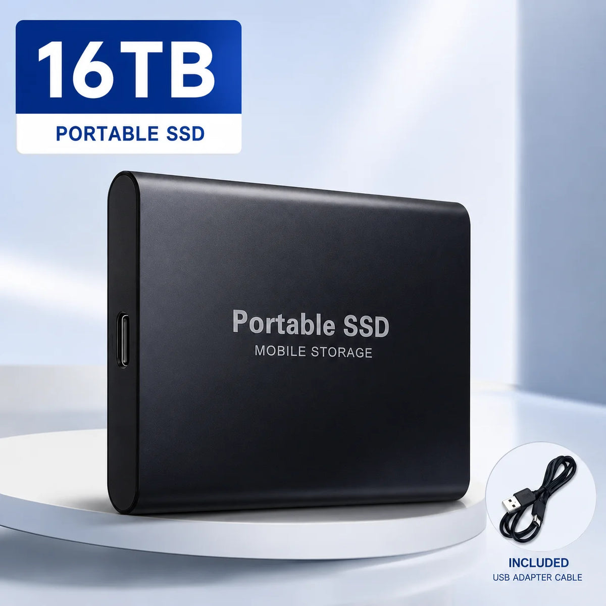 Vexaroa 1TB Portable SSD USB 3.0 Type-C – Plug & Play Drive
