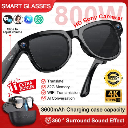 M02 Ultra AI Smart Glasses with 1080P Camera | Vexaroa