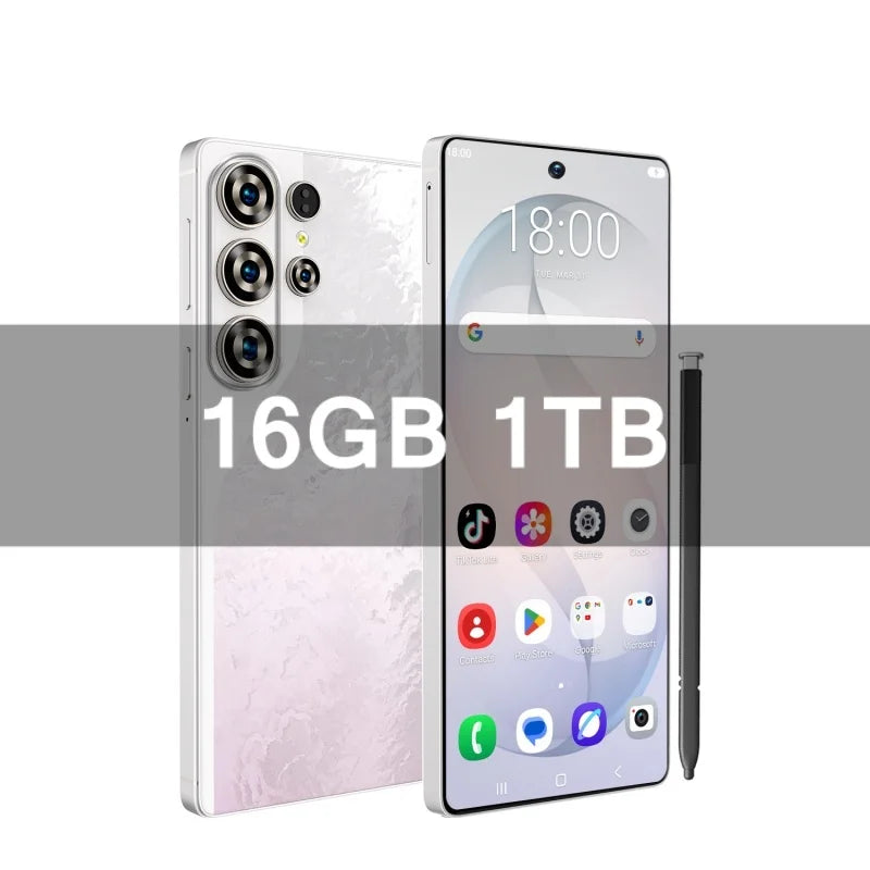 S26 Ultra Celulares Android Moblie Smartphone Original 6.9 Inch Phones Global Version Unlocked 5G Dual Sim CellPhones AB25