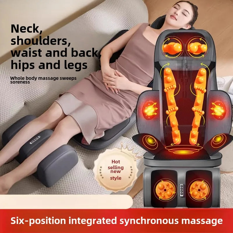 Vexaroa Full Body Kneading Massage Chair Cushion Neck & Back