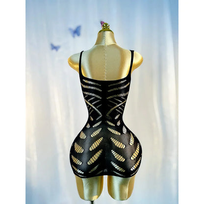 Sexy Cover Up Hollow Out Fishnet Dress without Bikini Summer Holiday DSH602