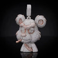 Two-Tone Rose Gold Bear Hip Hop Pendant Men | Vexaroa
