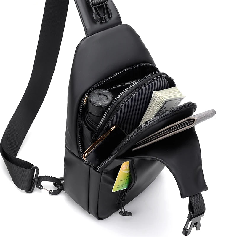 Vexaroa Men's Crossbody Chest Bag with USB Port - product image 3