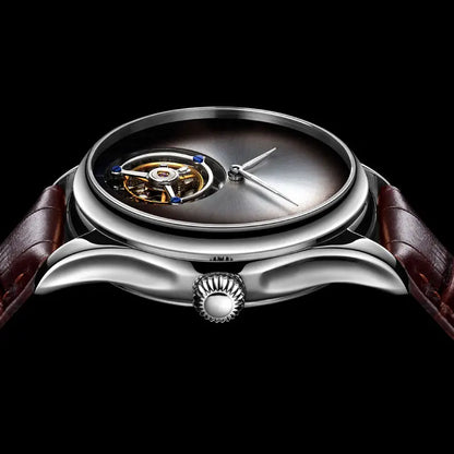 AESOP Top Brand Luxus-Uhr 100% authentisches Tourbillon Herrenuhrwerk mechanisch Saphirglas Skelettuhren für Herren