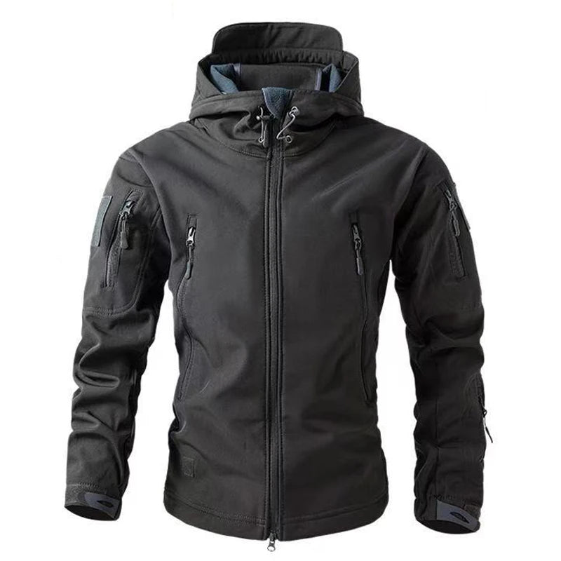 Vexaroa Men's Softshell Fleece Jacket Windproof Outdoor M-5XL