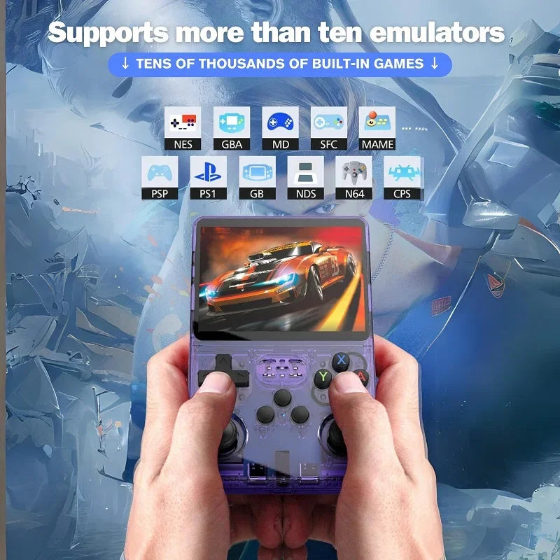 Vexaroa R36S Retro Handheld Game Console 3.5" IPS Linux