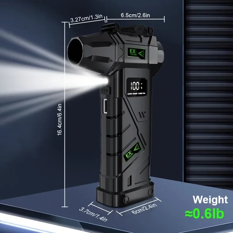 Vexaroa cordless turbo air blower with LED – product view 4
