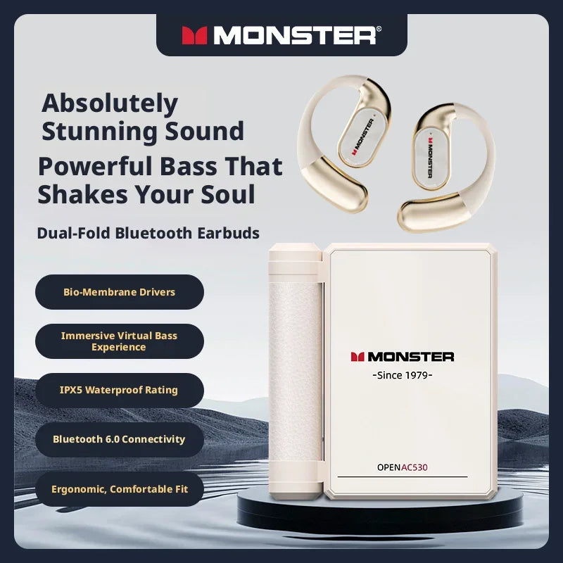 Vexaroa Monster AC530 open-fit wireless Bluetooth sports headset — product image 4
