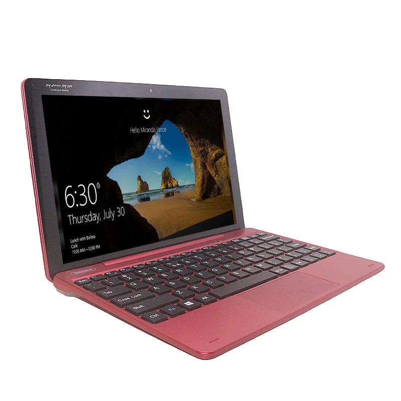 64Bits 10.1“ Windows 10 Tablet PC 2GB DDR RAM 32GB ROM 1280 X 800 IPS Dual Camera With Detachable Keyboard