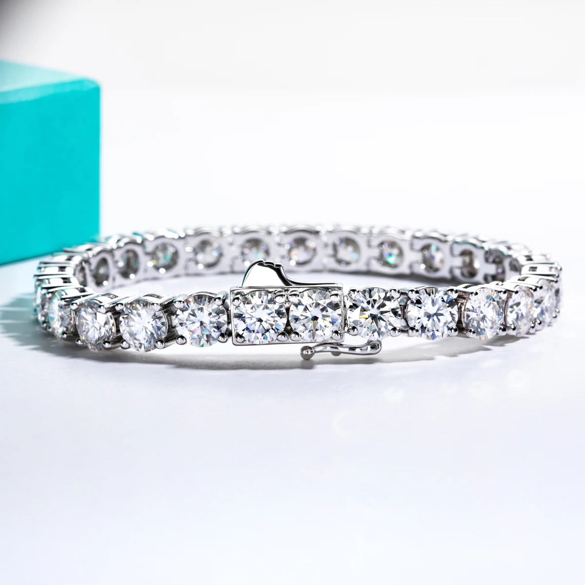Moissanite Tennis Bracelet - D Colour, 925 Silver, 3-6.5mm | Vexaroa