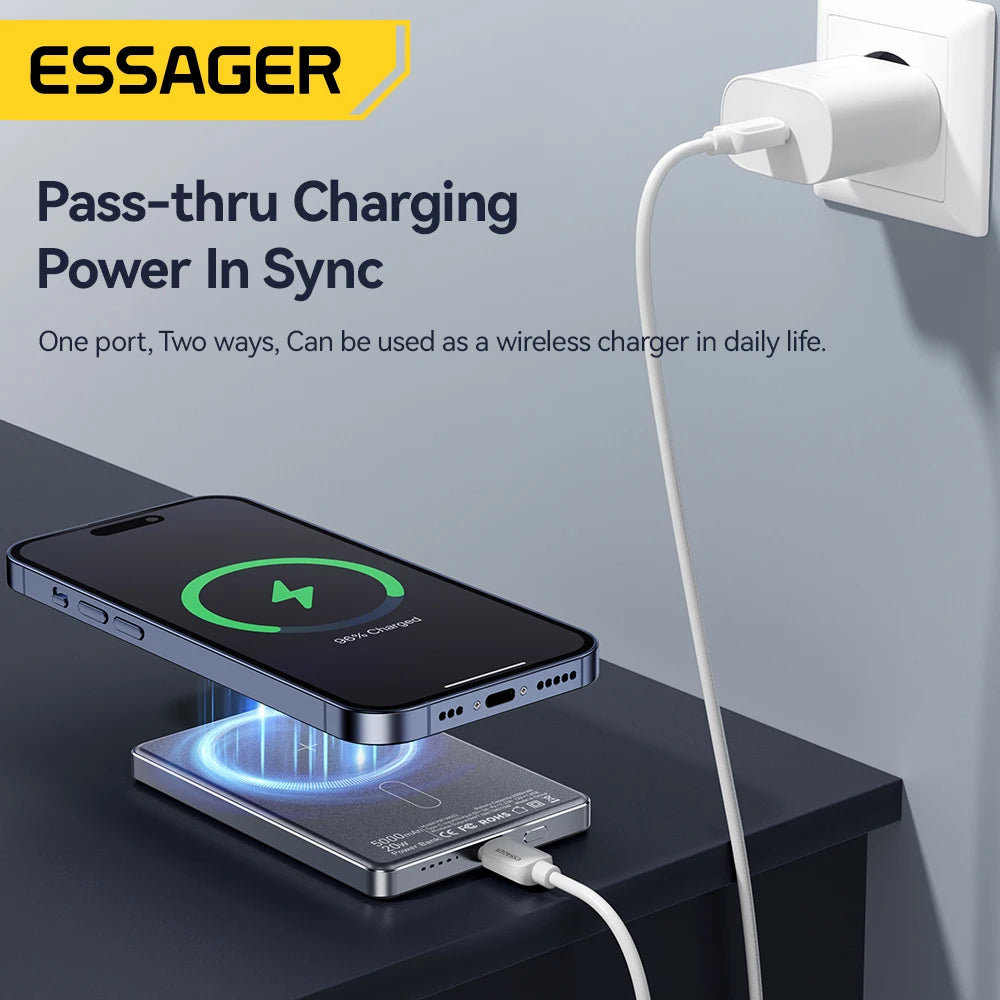 Vexaroa Essager 5000mAh 20W Magnetic Power Bank MagSafe
