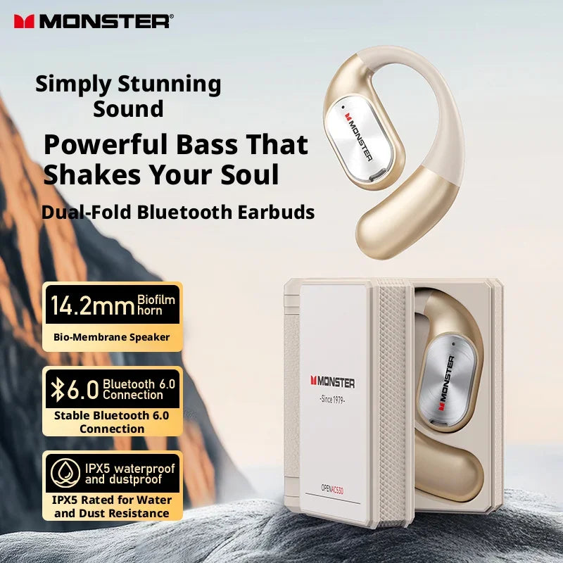 Vexaroa Monster AC530 open-fit wireless Bluetooth sports headset — product image 5