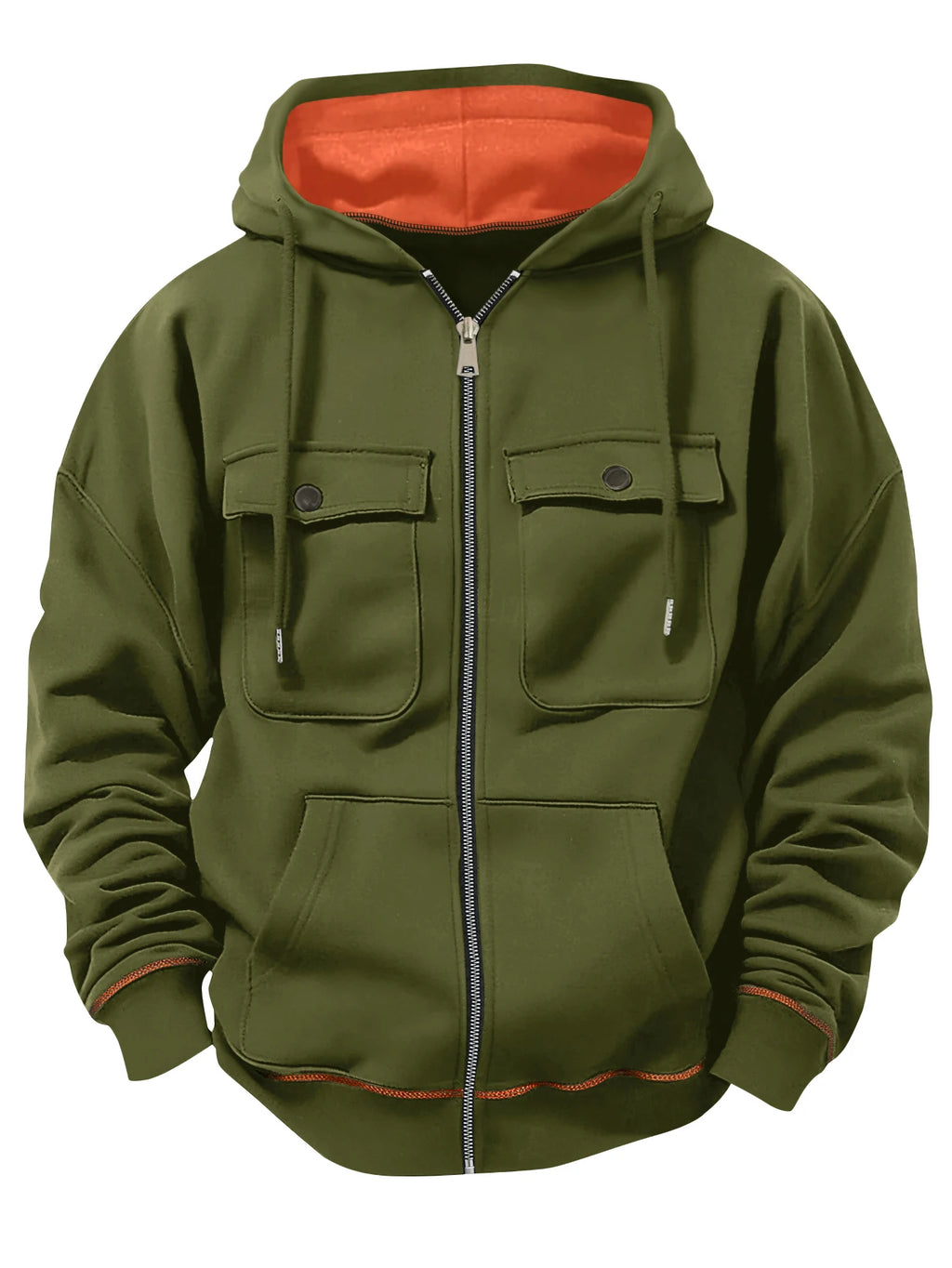 Vexaroa Men's Velvet Multi-Pocket Zip Hoodie — product image 20