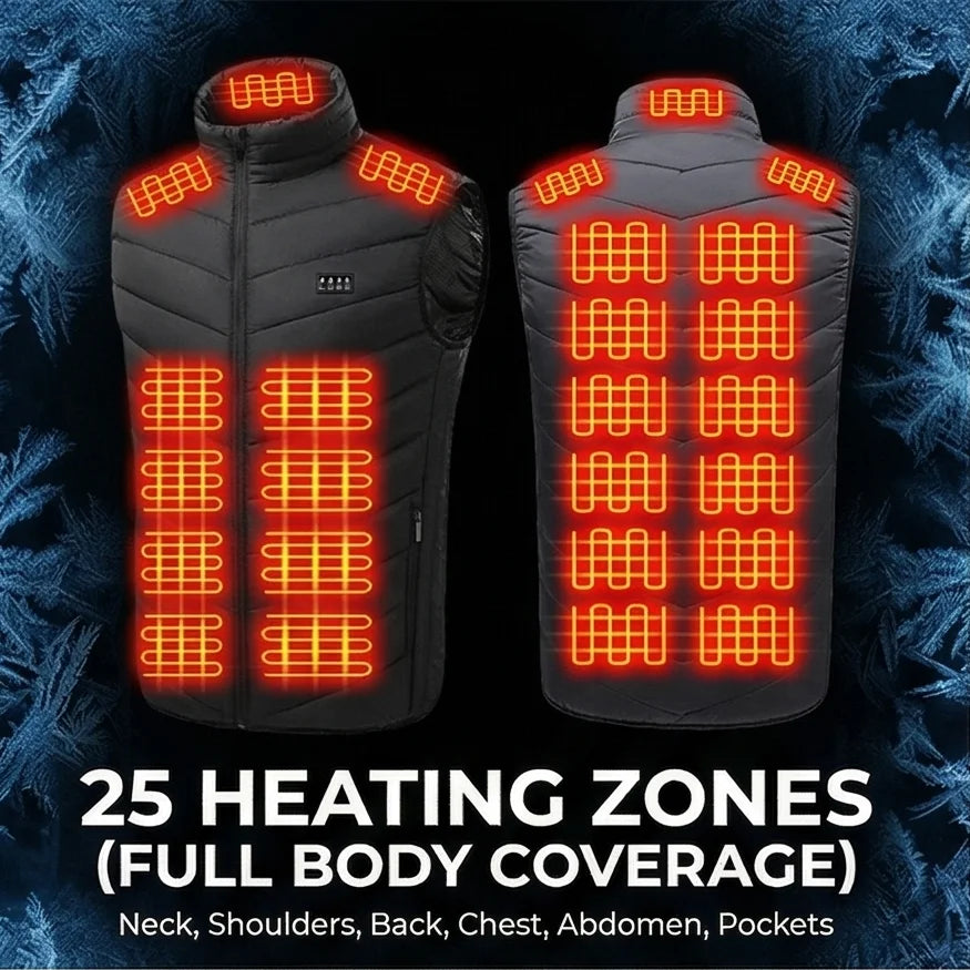 Vexaroa 25-Zone Heated Vest with USB Port