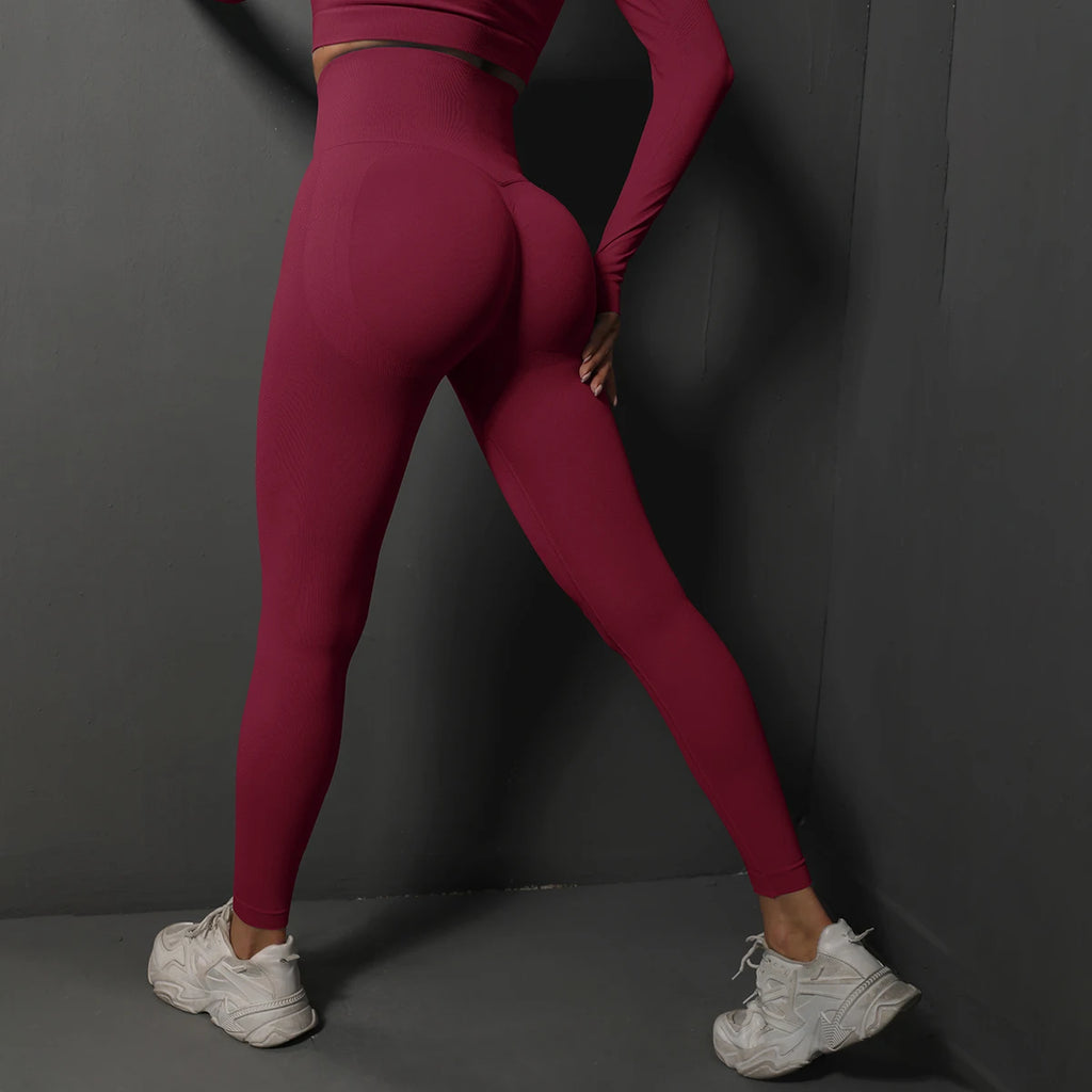Vexaroa Seamless High Waist Booty Lift Yoga Leggings | Gym Wear