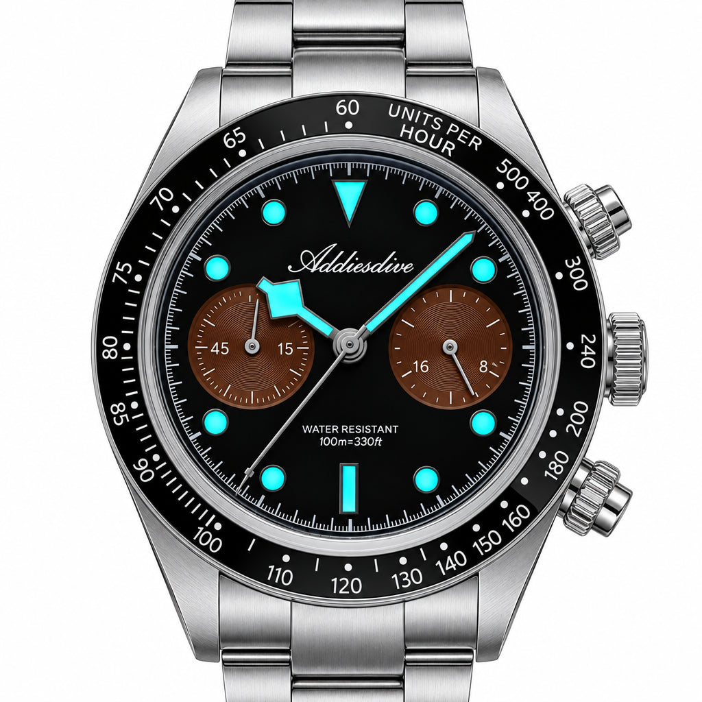 Vexaroa K1 Quartz Watch Bubble Mirror Ceramic Bezel 100M