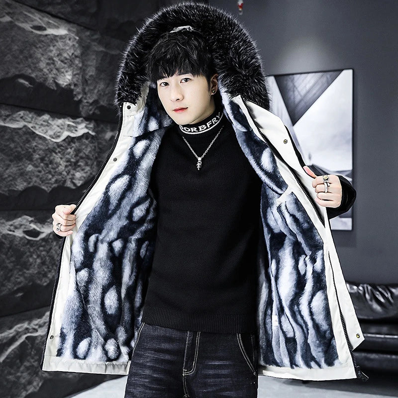 Vexaroa men's long padded winter parka, image 2