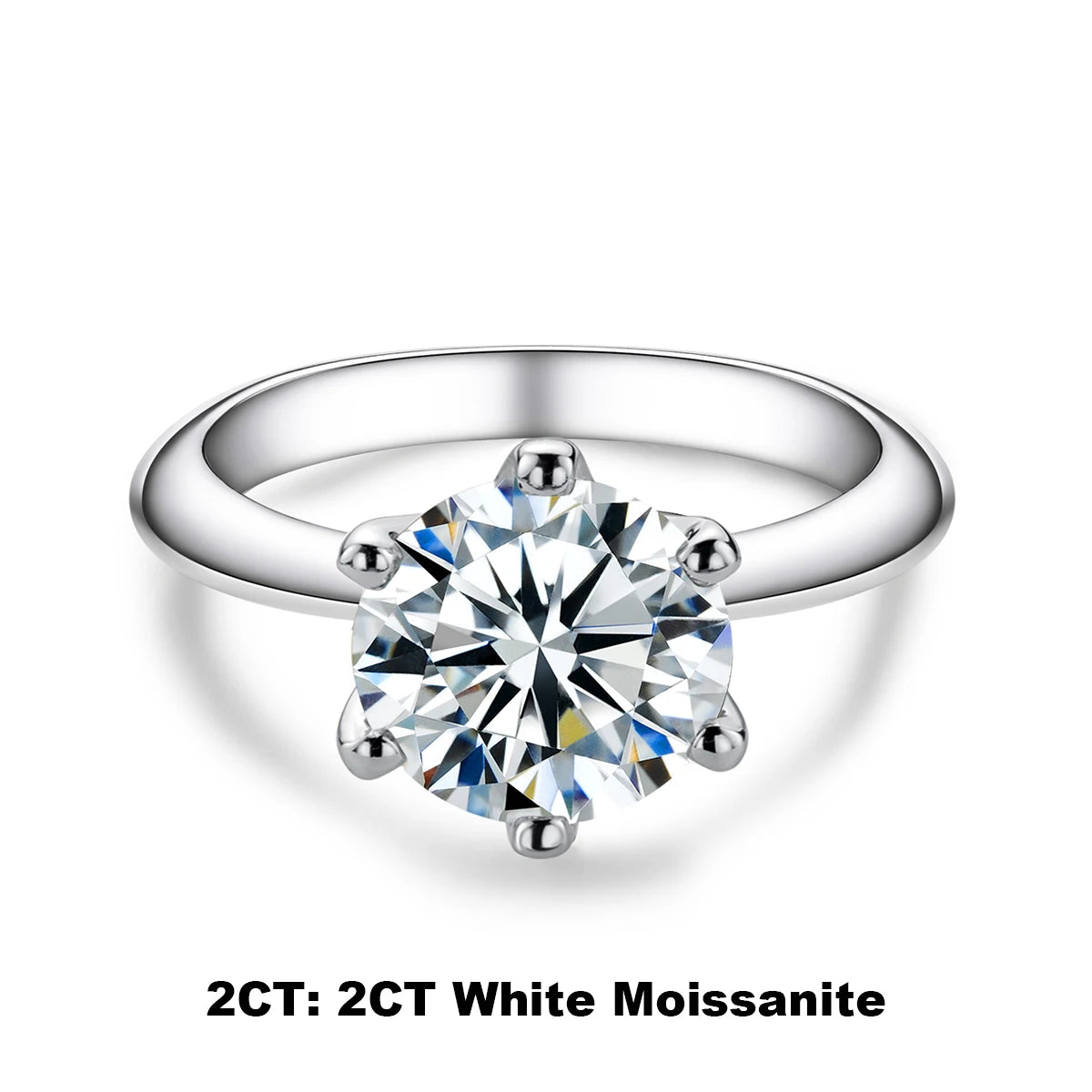 Vexaroa 1–5ct D-Colour Moissanite Solitaire Ring