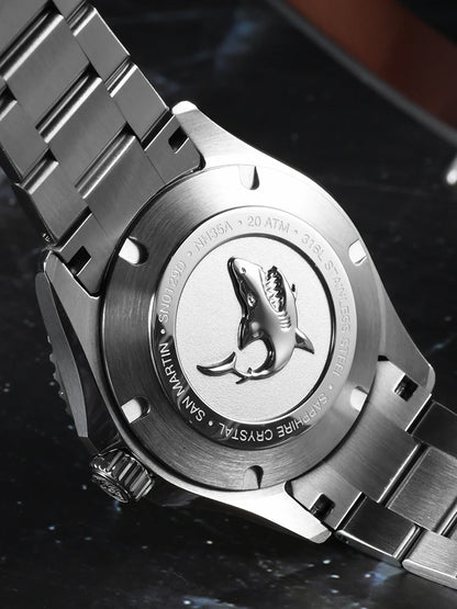 San Martin 2025 New Enamel Dial Full Luminous 39mm Dive Watch Luxury Men Watch NH35 Automatic Mechanical Waterproof 200m SN0129