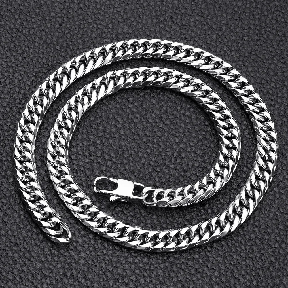 Vexaroa 316L Stainless Steel Cuban Link Necklace — Vexaroa product image 4