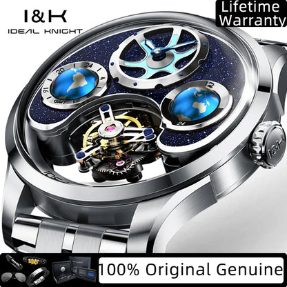 Tourbillon Watch Men 43mm Blue | Vexaro
