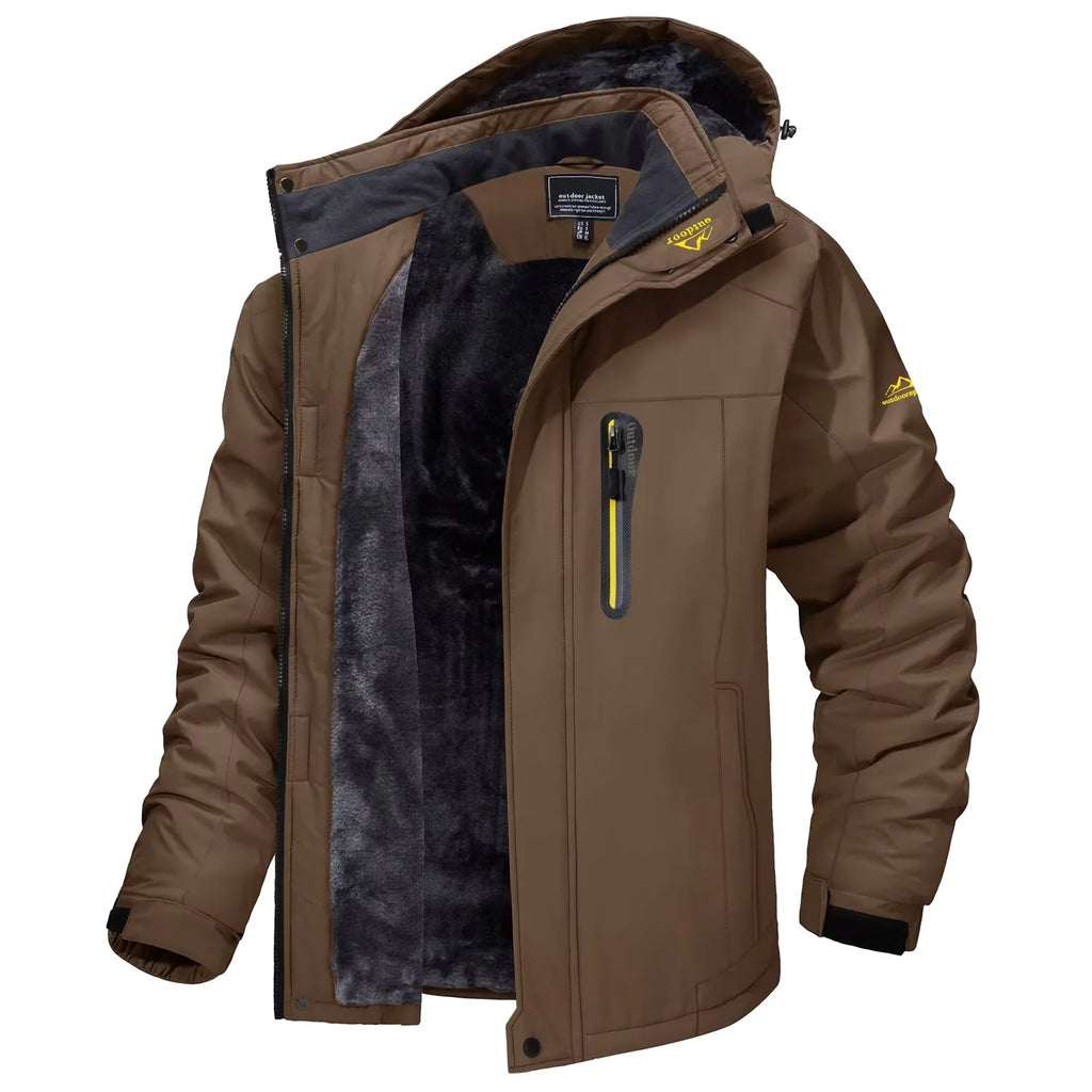 Vexaroa Men's Fleece-Lined Winter Parka