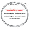 Emerald Cut Moissanite Tennis Necklace | Vexaroa