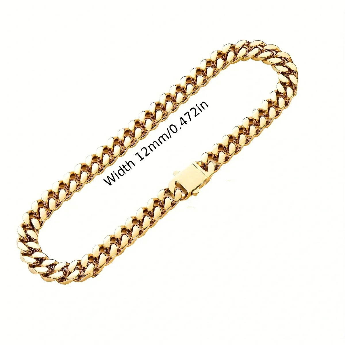 Vexaroa Gold-Tone Cuban Chain Necklace and Bracelet — Vexaroa product image 20