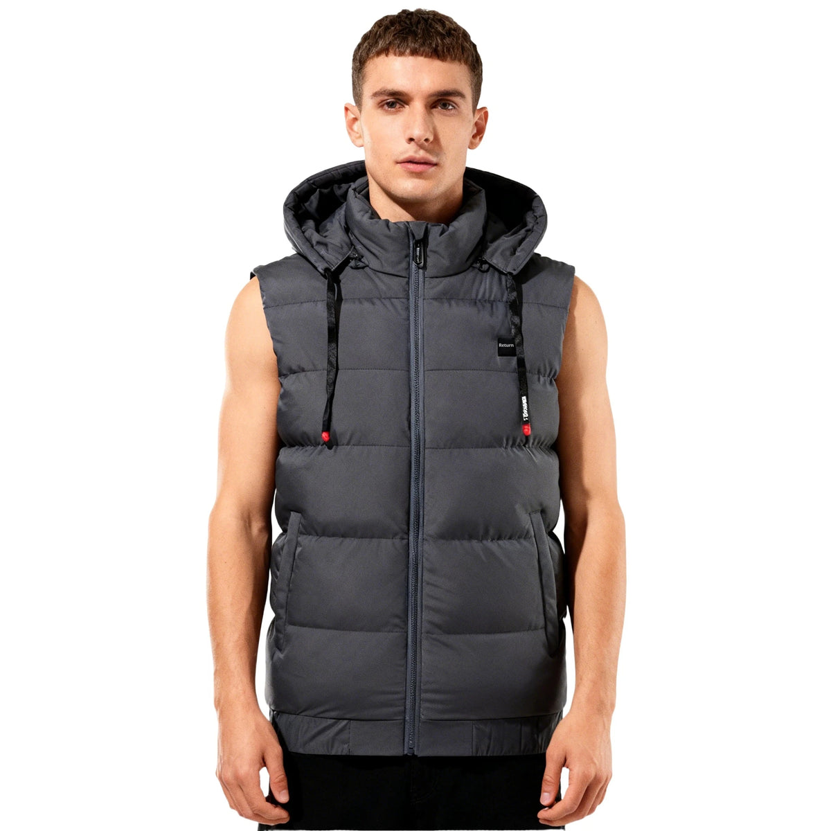 9-Zone Heating Vest with Hood USB Electric Warm Waistcoat for Men Women Smart Heating Jacket for Outdoor Hiking Winter Sports