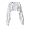 Vexaroa Women's Cropped Long Sleeve Hoodie