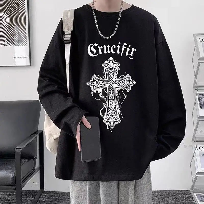 Vexaroa Oversized Anime Streetwear Long-Sleeve Tee
