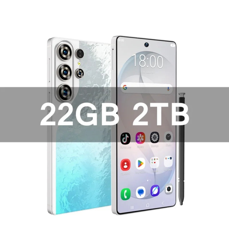 S26 Ultra Celulares Android Moblie Smartphone Original 6.9 Inch Phones Global Version Unlocked 5G Dual Sim CellPhones AB25