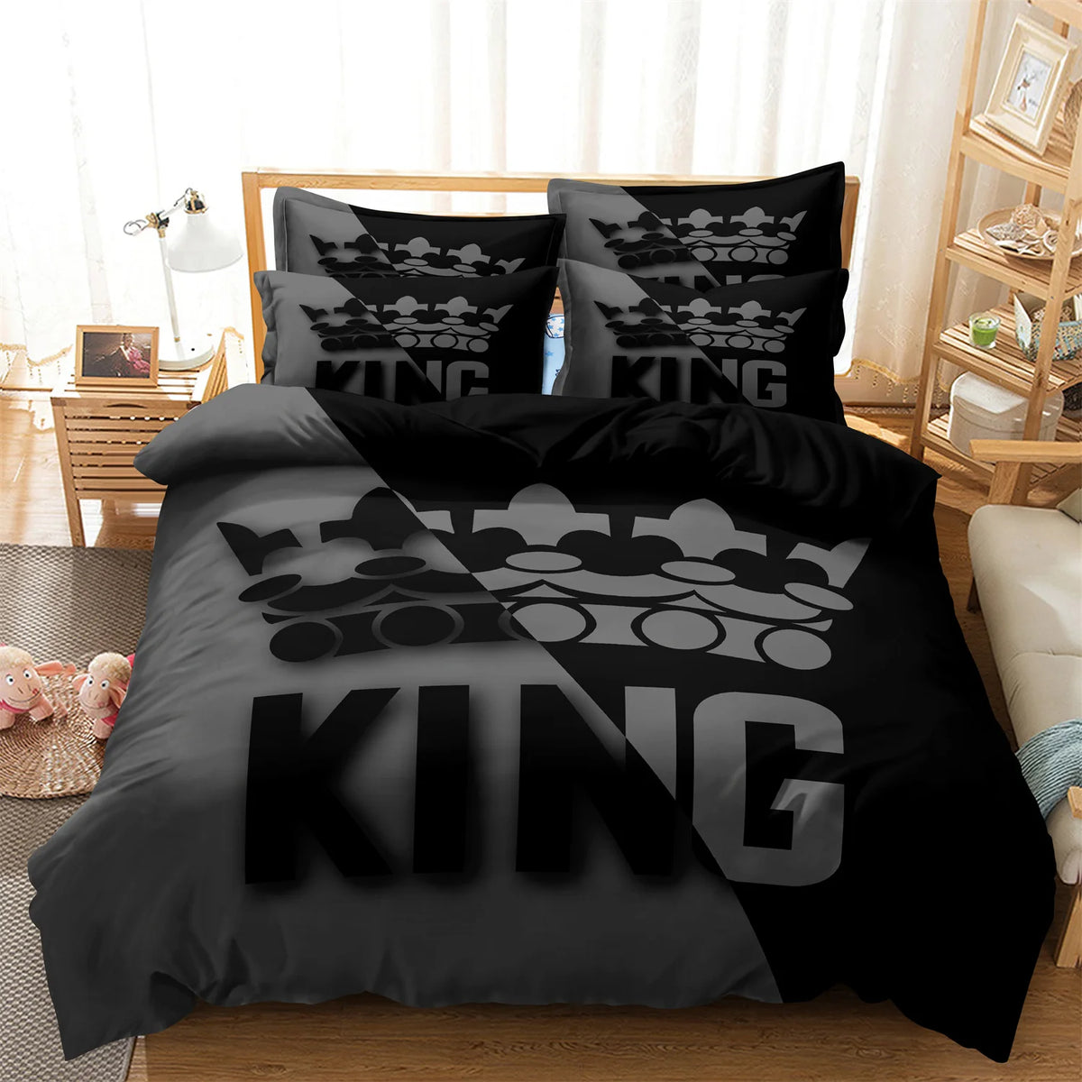Vexaroa 3-Piece King and Queen Duvet Cover Set