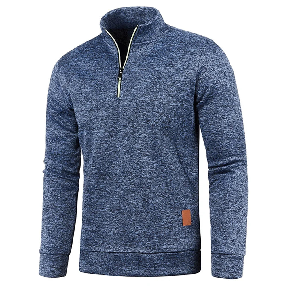 Vexaroa Men's Half-Zip Mock-Neck Sweatshirt — product image 23