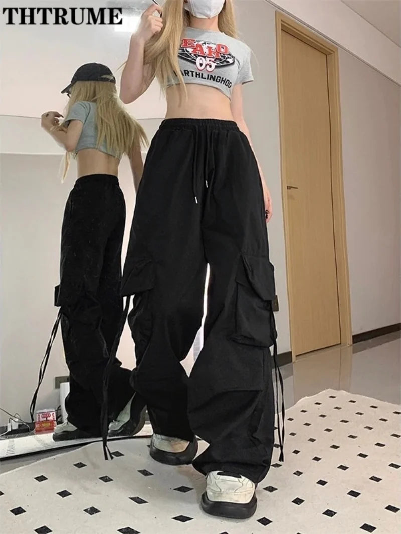 Vexaroa Women's Oversized Retro Streetwear Joggers