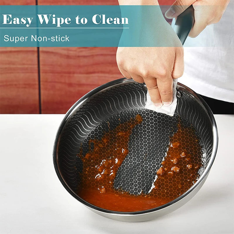 Vexaroa Honeycomb Frying Pan with Lid product photo, view 5