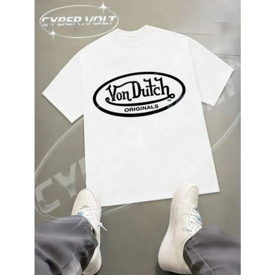 Vexaroa Oval Logo Y2K Oversized Graphic T-Shirt product image 2 | Vexaroa