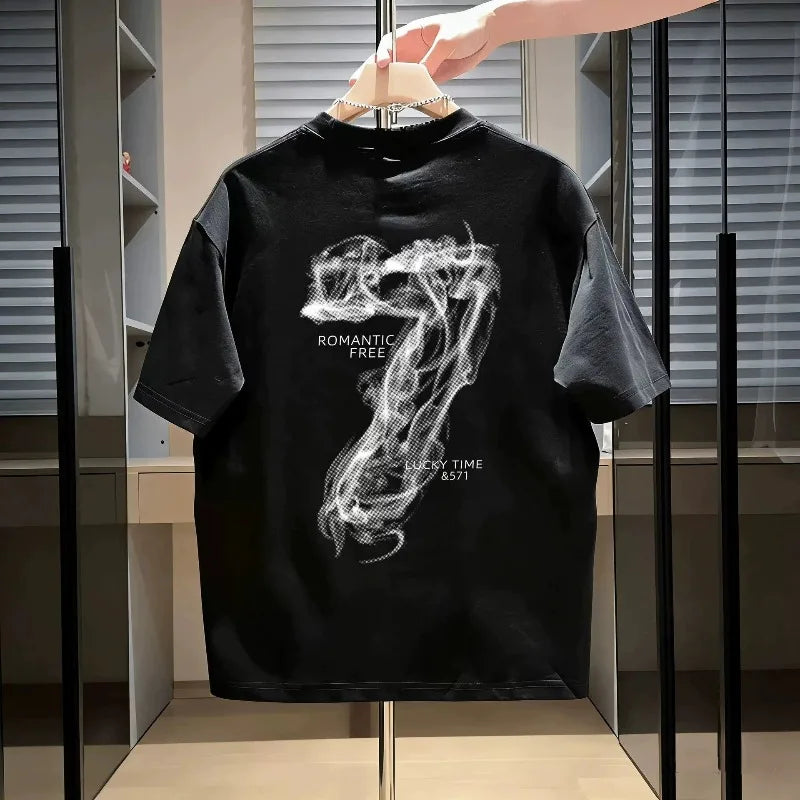 Vexaroa Men's 5XL Letter Print Cotton T-Shirt product image 13 | Vexaroa