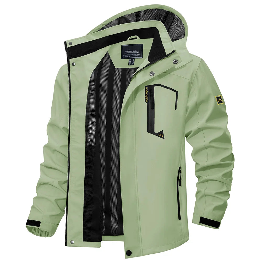 Vexaroa Men's Lightweight Mesh-Lined Rain Jacket