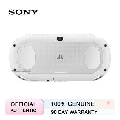 White Sony PlayStation 3 Slim original replacement backplate with PlayStation logo, featuring 'SONY' and 'OFFICIAL AUTHENTIC 100% GENUINE 90 DAY WARRANTY' text overlays on a white background.