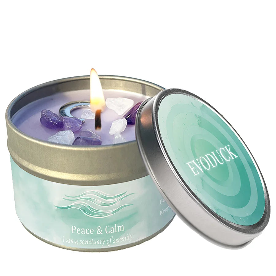 Vexaroa white sage frankincense crystal candle - image 8