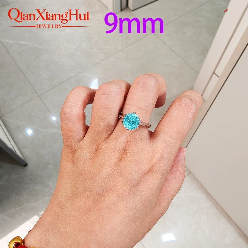 Vexaroa Neon Blue YAG Gemstone Ring, S925 Silver - product image 5