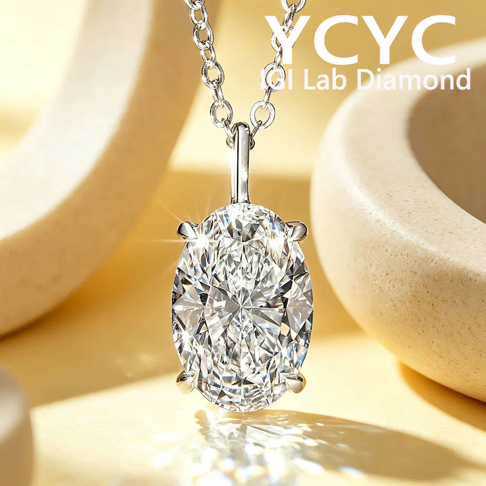 Vexaroa 14K Gold Lab-Grown Diamond Pendant Necklace