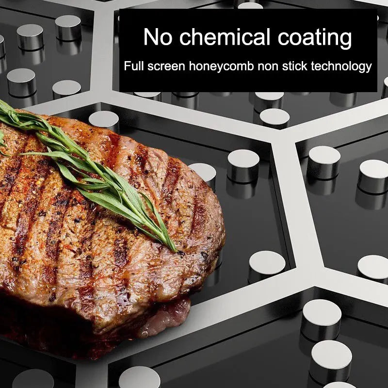 Vexaroa Tri-Ply Stainless Steel Honeycomb Pan product photo, view 6