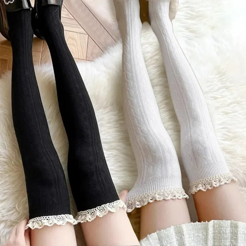 Vexaroa Women's Lace-Up Over-the-Knee Socks — product image 1
