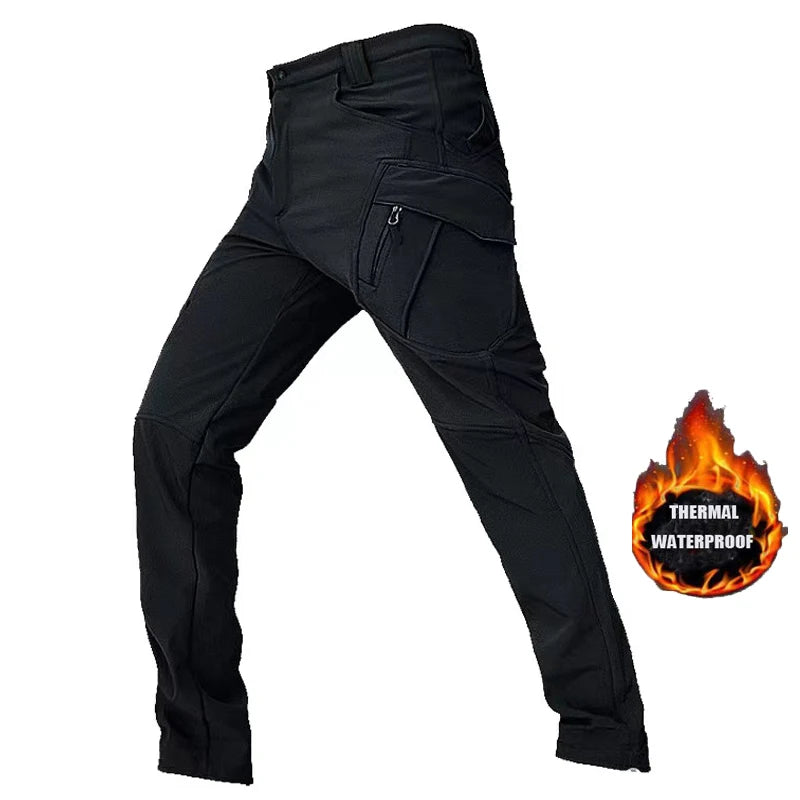 Vexaroa Men's SoftShell Fleece Jacket & Pants Windproof Set