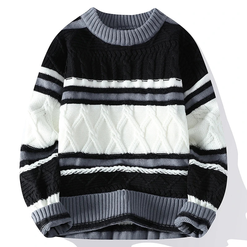 Vexaroa Men's Thick Wool-Blend Pullover Sweater M–3XL