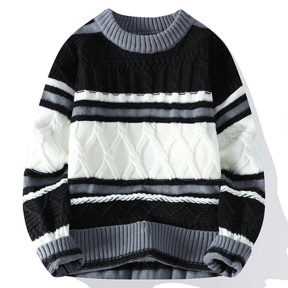 Vexaroa Men's Thick Wool-Blend Pullover Sweater M–3XL